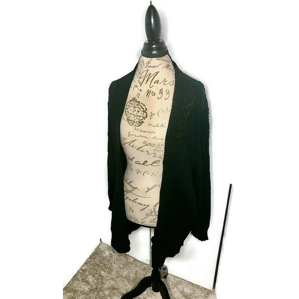 A New Day Black Cardigan Knit Sweater